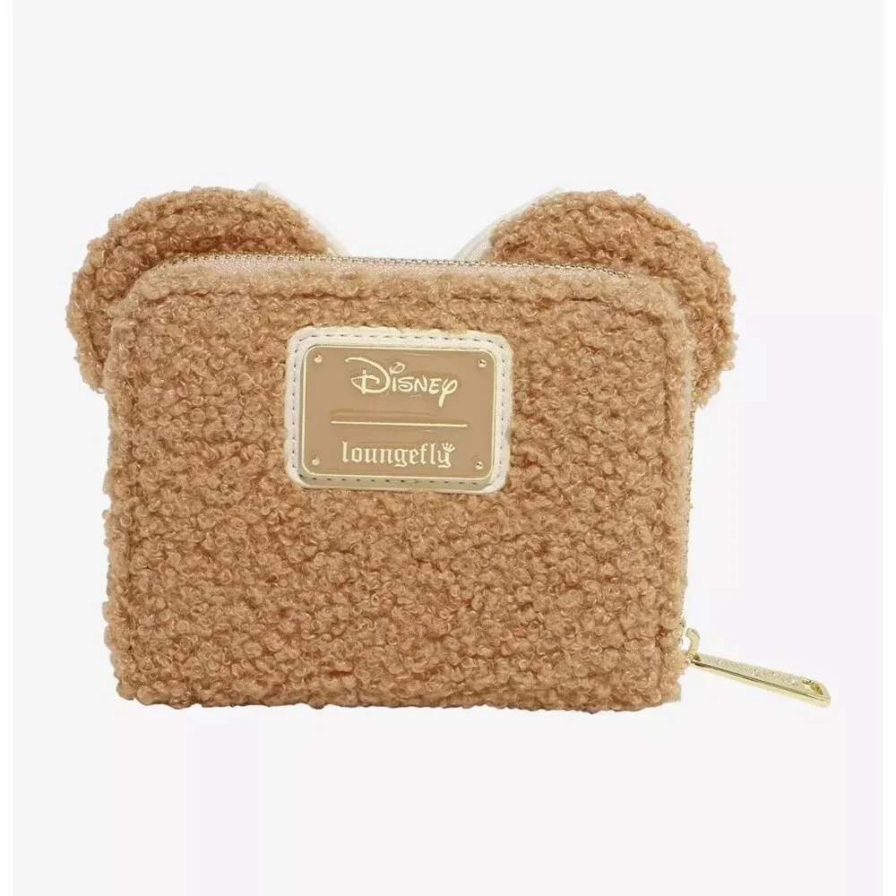 Loungefly Disney Minnie Mouse Sherpa Mini Backpack and Wallet Set NWT Exclusive - Picture 8 of 9